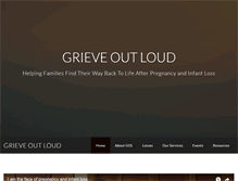 Tablet Screenshot of grieveoutloud.org